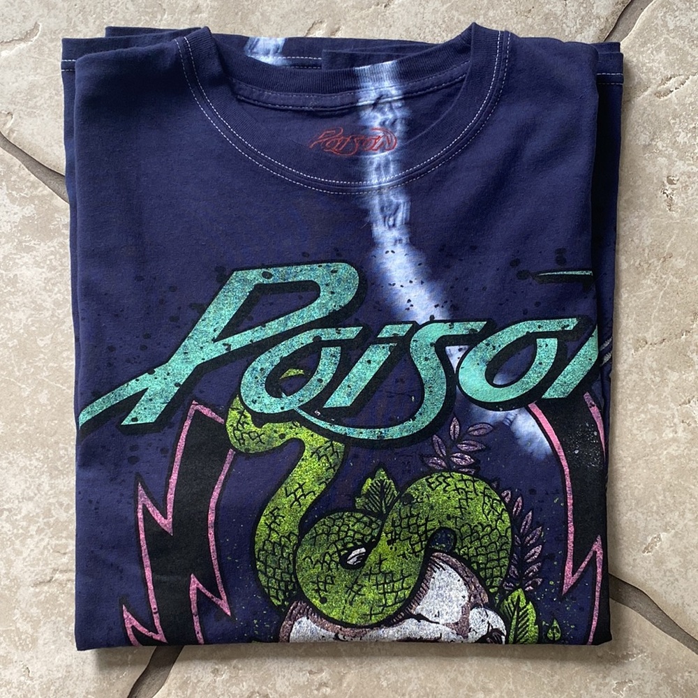 POISON ~ Short Sleeve Tee ~ Navy ~ XL ~ NWT